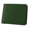 Кошелек двойного сложения из натуральной кожи Panama 729624 из коровьей кожи зеленого цвета для мужчин [05]