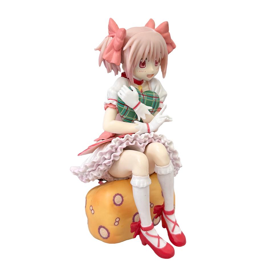 15СМ Аниме Фигурка Puella Magi Madoka Magica Сидячая Поза Мадока Фигурка Действия Волшебная Девочка Модель Декор Статуэтка Куклы Игрушки Подарок