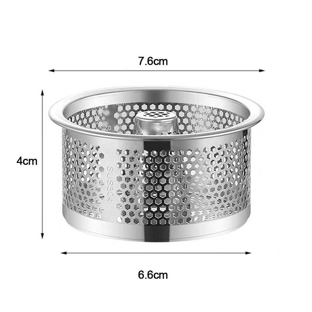 Stainless Steel Sink Strainer Round Shape Anti-blocking Drain Stopper Mesh Hair Catcher Floor Waste Filter Net