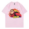 Funnny Okay Punch Kid Meme Tshirts Unisex Unisex Clothing High Street Fashion Trend Tshirt Summer 100cotton Casual Loose T Shirt