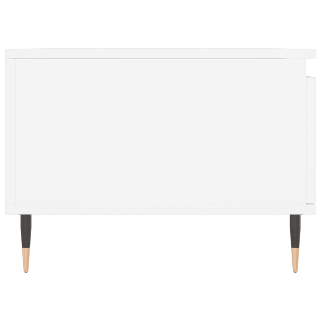 Coffee Table, White 90x50x36.5 Cm, Wood-based Material