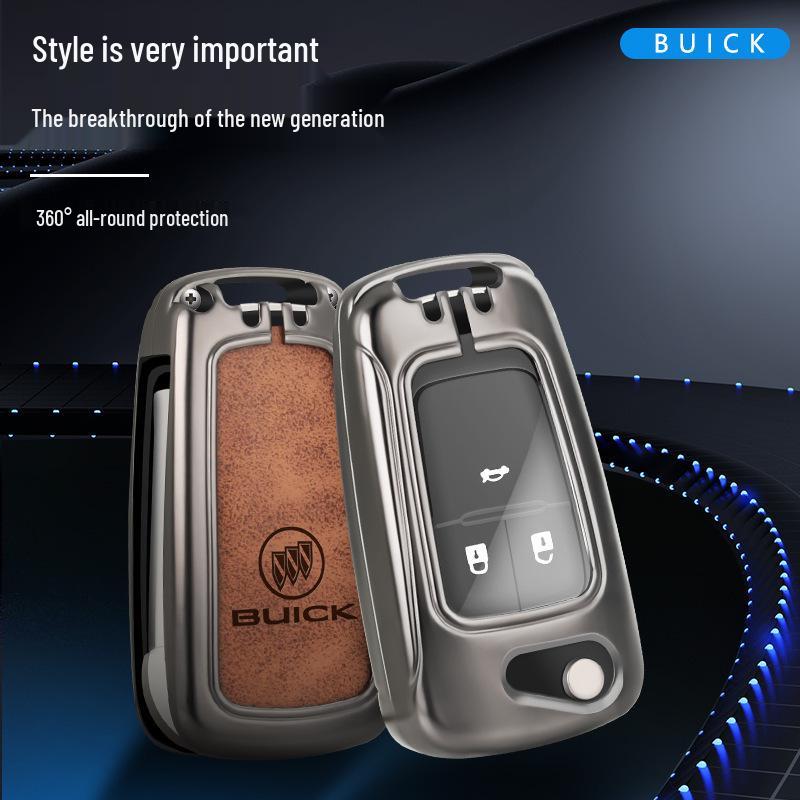2021 Buick Key Cover for Excelle, Regal, Envision, LaCrosse, Verano – Men's High-Grade Shell Bag