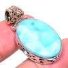 Подвеска Natural Republic Larimar из стерлингового серебра 925 пробы в тон буксира 1,42 дюйма v5u12