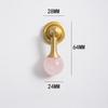 French Style Wardrobe Door Handles Personality Marble Crystal Brass Pulls for Cabinet Cupboard Dresser Drawer Furniture Hardware