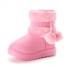 Child Shoes New Trendy Winter Boots for Children Thick Soled Wool Ball Snow Boots Winter Cotton Inserts Girl Sneakers Botas Niña