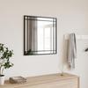 VidaXL Wall Mirror Black 50x50 Cm Square Iron 358634