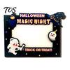 Indoor Festival Decorations Halloween Wooden Photo Frame, Double Layer Wood Tabletop Picture Holder, Holiday Table Creative Display Stand for