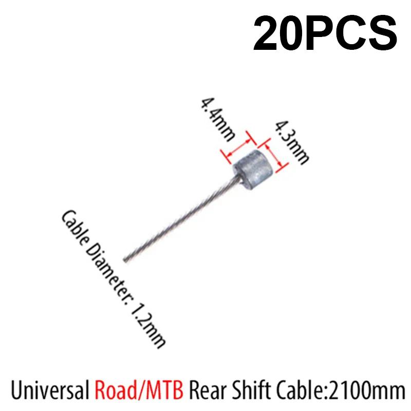 10/20PC Bike Cable Brake/Shift MTB Road Bicycle Cable Line 2100mm 1550mm 1700mm Cycling Brake Shift Wire Shifter Inner Line Part