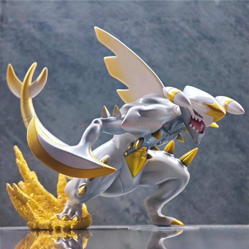 New Hot Shiny Mega Garchomp 1/20 Pet Fairy Anime Game Bite Land Shark Gk Peripherals Shiny Figure Desktop Ornaments Model Toys