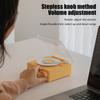 Ретро Беспроводной Динамик Bluetooth 5.0 Стерео Музыкальный Плеер Настольный Будильник Винтажная Форма Виниловой Пластинки Поддержка TF Карты/AUX Воспроизведения