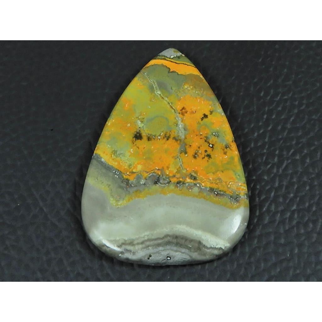30X44MM Natural Bumble Bee Jasper Pear Shape Cabochon Loose Gemstone 56Cts. G-600