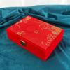 Velvet Golden Jewelry Set Storage Box Red Bracelet Necklace Gift Case  Home
