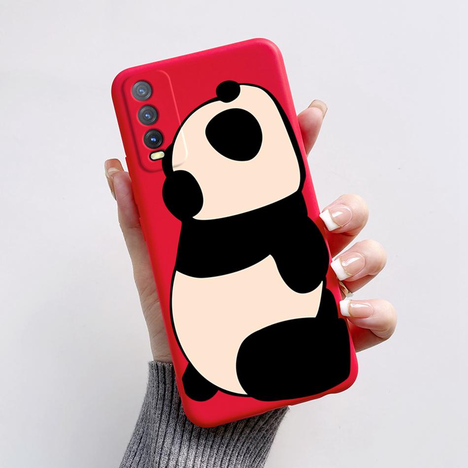 Для Vivo V2027 V2029 Vivo Y20 Y20i Y20s Чехол Милый Медведь Мультяшная Лягушка Задняя Крышка Мягкий Силикон Funda Для Vivo Y11s Y12s Y12a Etui