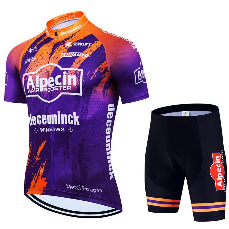 Alpecin Team Edition Cycling Jersey Bib Shorts Set Men Women Breathable Quick Dry Performance Kit