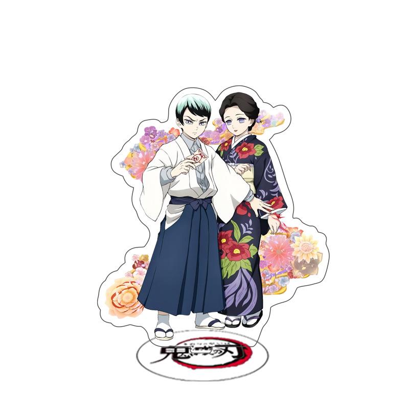 Double Sided New Demon Slayer Acrylic Stand Figures Tanjiro Nezuko Shinobu Giyu Anime Merchandise Collectible Display Decor