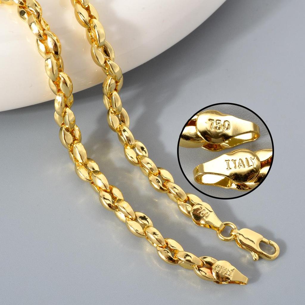 Exquisite Women's Retro Pig Nose Necklace: 18k Gold-Plated Italian Clavicle Chain