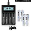 PALO 3.7V 18650 1500mah Charger Li-ion Battery USB Independent Charging Portable Electronic 18350 16340 14500 Battery Charger