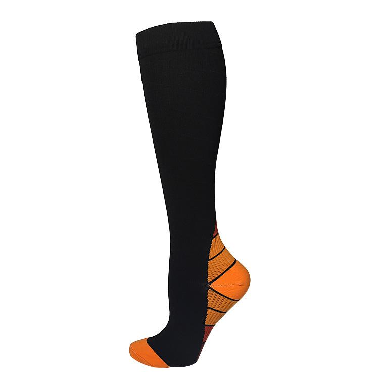 Men Compression Sport Crew Socks Medical Custom Logo Running Cycling Nylon Spandex Muscle Protection Socks Stockings