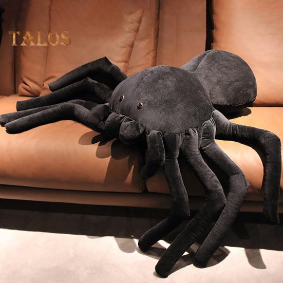 TALOS плюшевая игрушка декоративная забавная ПП хлопок черный паук мягкая кукла орнамент