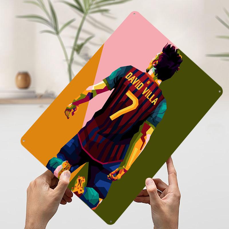 Legends Football in Wpap Poster Customized Wall Art Vintage Metal Signs Retro Tin Plaque for Man Cave Home Decoration Luxury