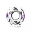 Pandora 790065c02 February Birthstone Purple Eternity Circle Silver Charm