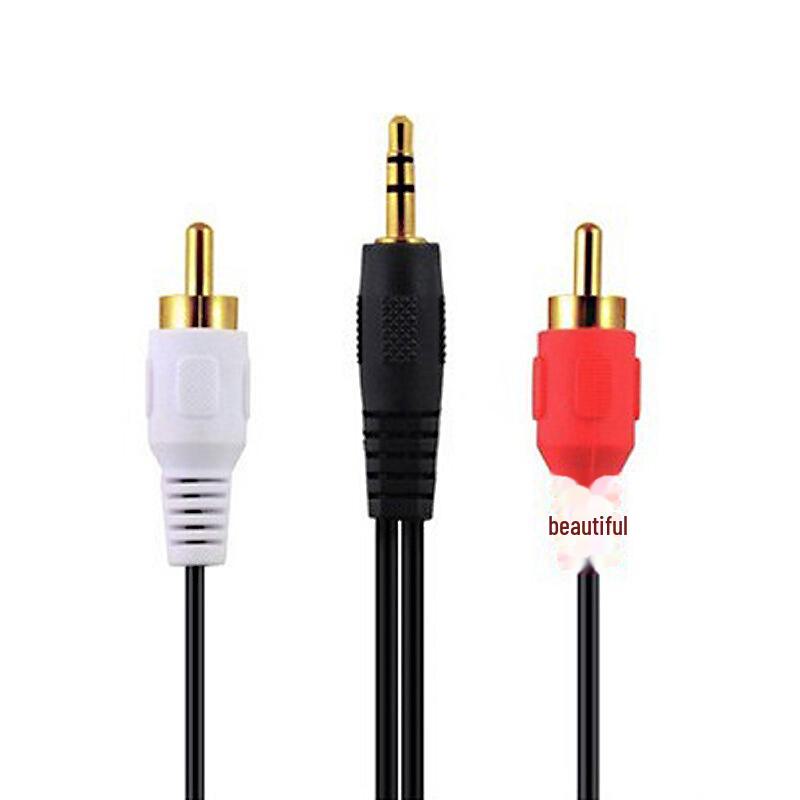 3,5 мм на двойной RCA (2RCA) Аудиокабель для наушников и подключения к компьютеру