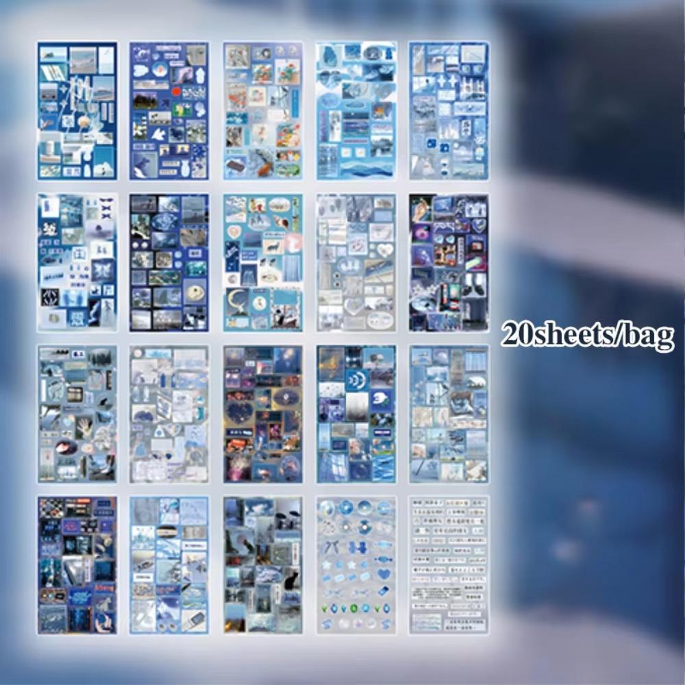 20 листов/штук Ручной скрапбук Декоративные наклейки Наклейка для блокнота Детский подарок Школьные канцелярские товары