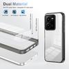 KEYSION Прозрачный чехол для телефона для VIVO Y35 Y22 Y22S Мягкий ТПУ+ПК Нескользящий HD Прозрачный Ударопрочный Задняя крышка для телефона для VIVO Y22 Y35
