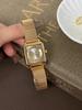 Korean Style Classic And FashionableHigh-End Versatile Gold Arsenal Watch With Square Dial For Women A Creative Gift For Ladies.