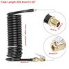 Universal Air Compressor Tire Hose with Locking Air Chuck 0.31" x 9.84'