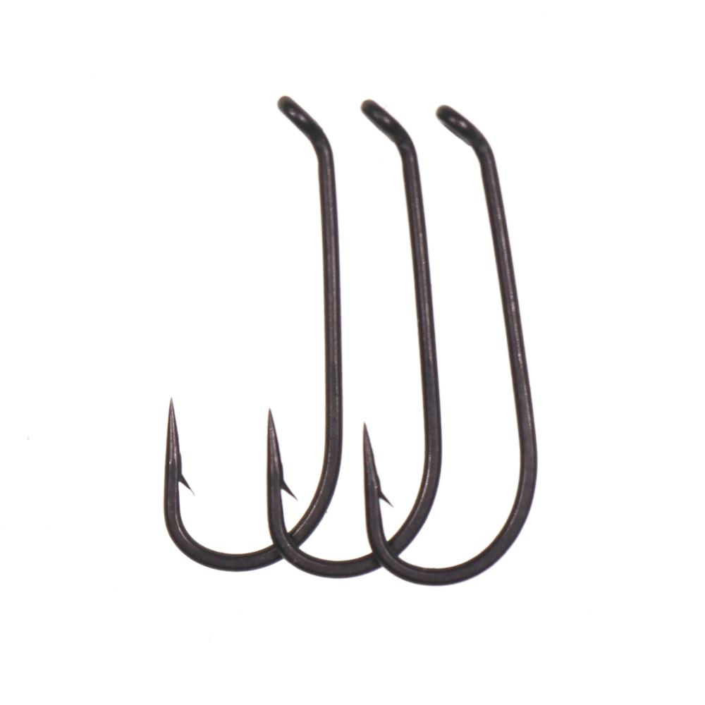 30 шт. 1X тонкая проволока с широким ушком в классическом бронзовом исполнении для сухой мушки, крючок для вязания нимфы, крючок для ловли форели № 14-№ 22