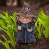 Funny Gnome Statues Resin Garden Dwarf Figurine Halloween Witch Sculpture  Christmas