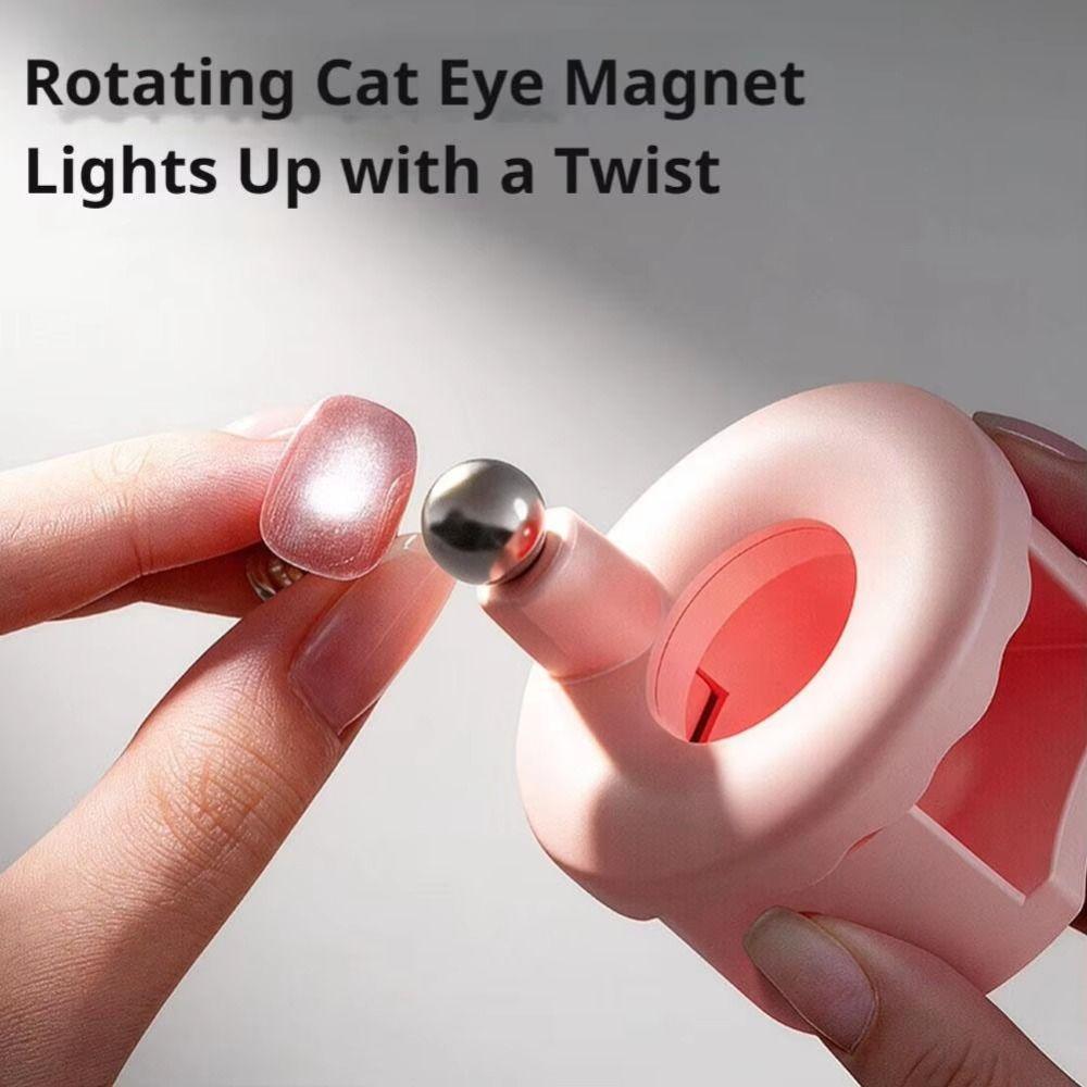 Strong Magnetic Rotating Cat Eye Magnet 360° Rotating French Manicure Applicator Gel Nail Polish