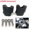 Pair CNC Aluminum 22MM 7/8'' Hand Bar Handlebar Riser Clamps For Motor Universal