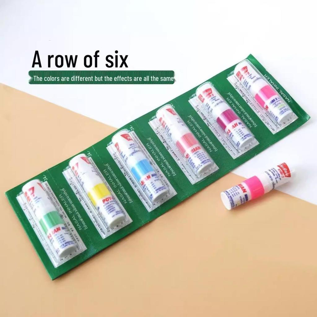 Таиландский назальный ингалятор «Восемь бессмертных»: Подлинное охлаждающее масло для облегчения заложенности носа, повышения бдительности студентов и освежения во время вождения.