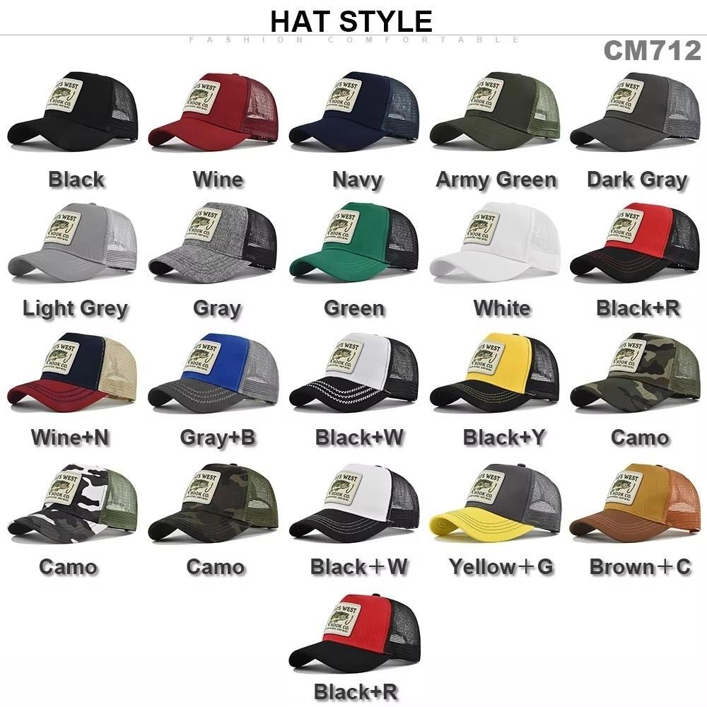 High Quality Outdoor Fishing Snapback Embroidery Design Mesh Hat Fishing Trips