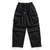 Men's Autumn Japanese Retro Washed Pure Cotton Casual Straight-Leg Pants with Multiple Pockets, Loose Fit Cargo Pants for Export
