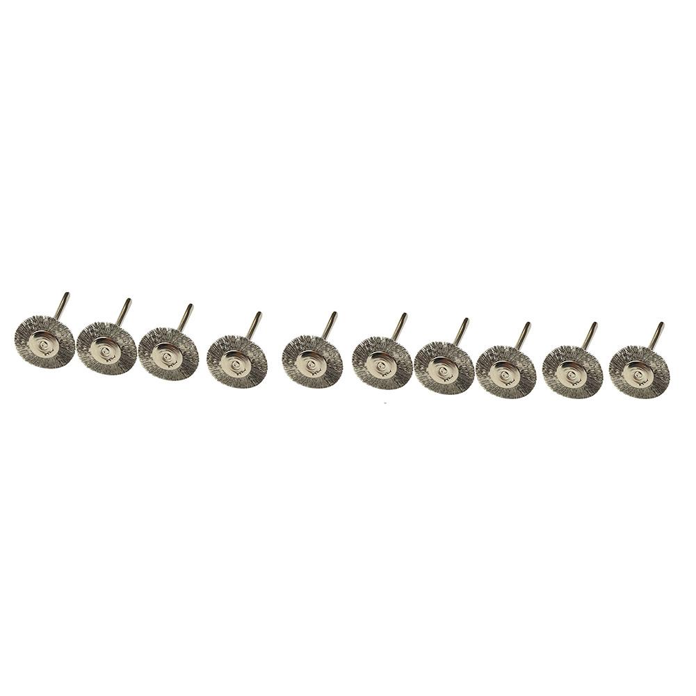 Wheel Brushes Polish Set # Tools 10pcs Wire Rotary Accessories For  22mm 10x