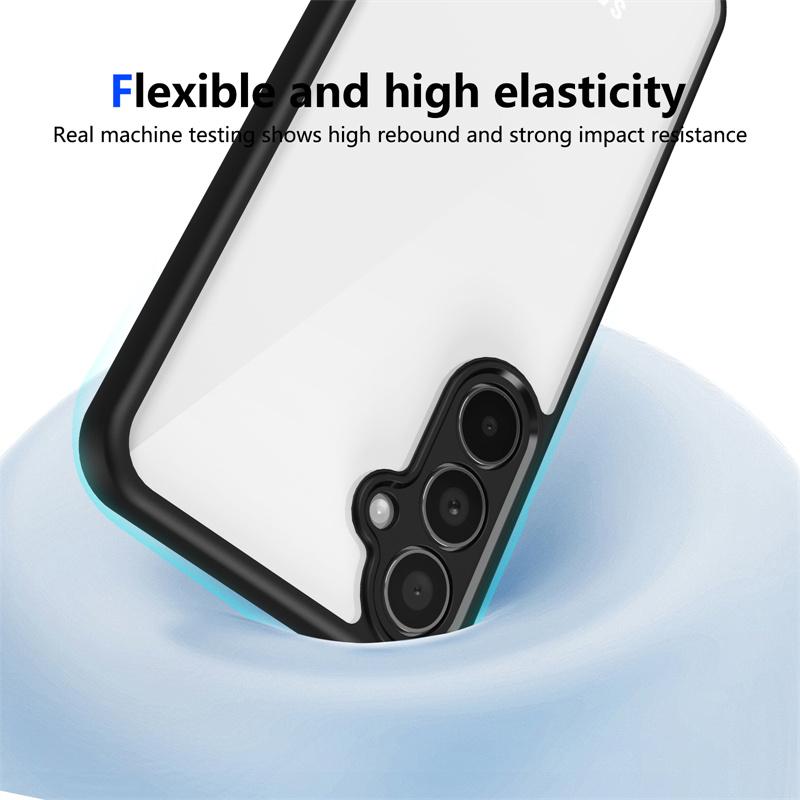 Высококачественный прозрачный акриловый чехол для Samsung iPhone Xiaomi Redmi для Samsung Galaxy A35 A55 A25 A15 A54 A34 A24 A14 A26 чехол силиконовый TPU