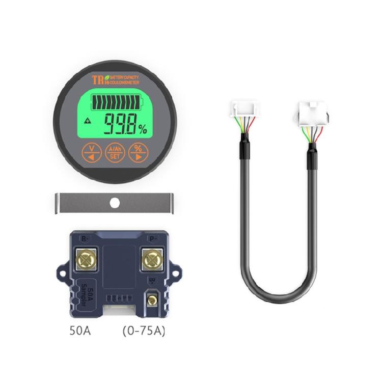 Battery Monitor Tester Voltmeter Ammeter Car Auto Motorboat 50A 100A 350A TR16