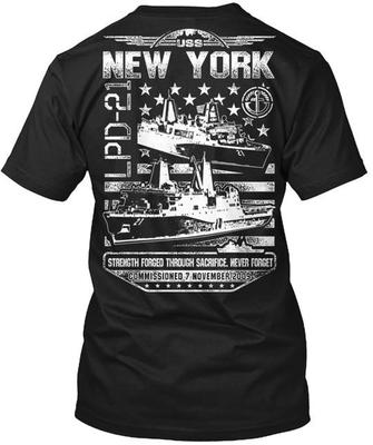 Футболка USS New York Сделано в США Размеры от S до 5XL Унисекс