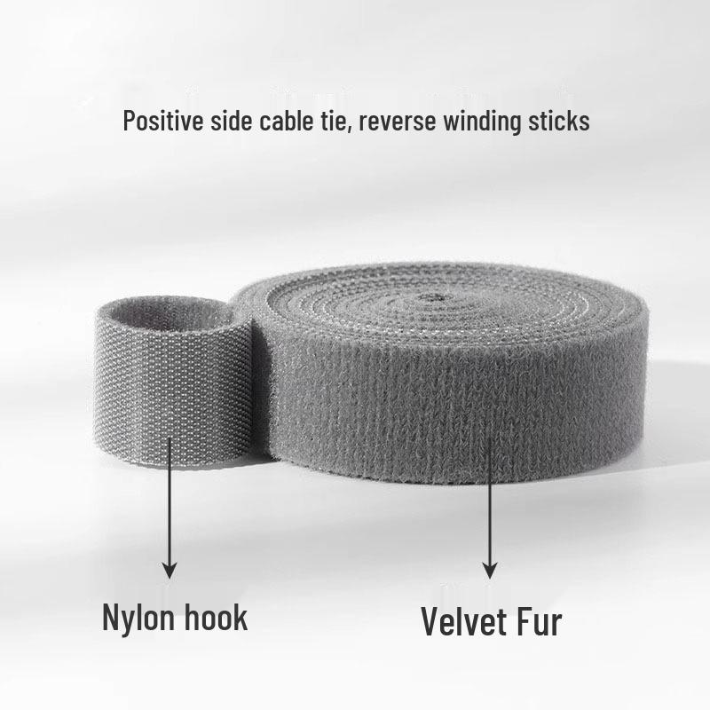 Strong Adhesive Hook and Loop Strap with Tearable Binding Buckle