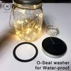 Homlly Solar Mason Jar Fairy LED Lights (X2 PCS)