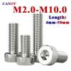 3-50pcs M2M2.5M3M4M5M6M8M10 304 A2-70 Stainless Steel DIN7984 Hex Hexagon Socket Thin Low Short Profile Head Allen Cap Screw