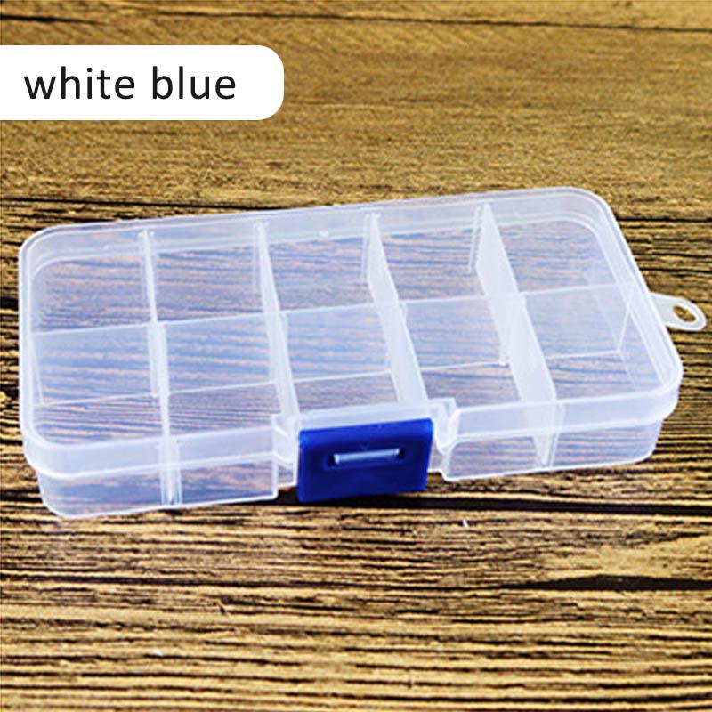 Шкатулки для ювелирных изделий, съемный органайзер для макияжа, контейнер для таблеток, пластиковый 1 шт., чехол для хранения, 10 ячеек, MIT