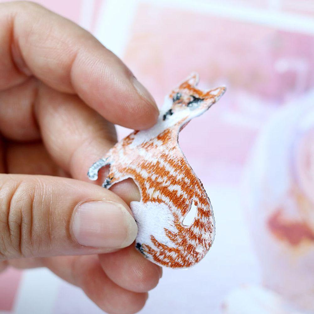 Сделай сам аппликация лиса одежда ткань нашивка швейные принадлежности отделка