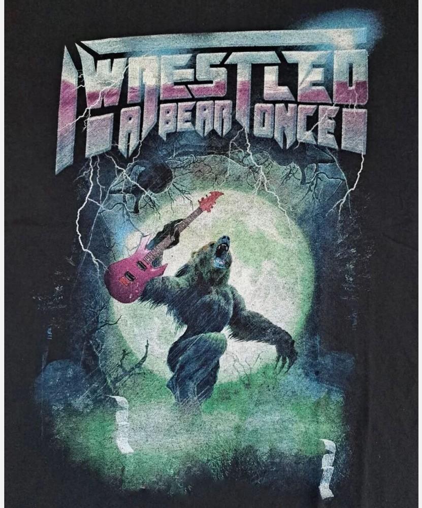 I Wrestled A Bear Once Cotton Unisex T-shirt