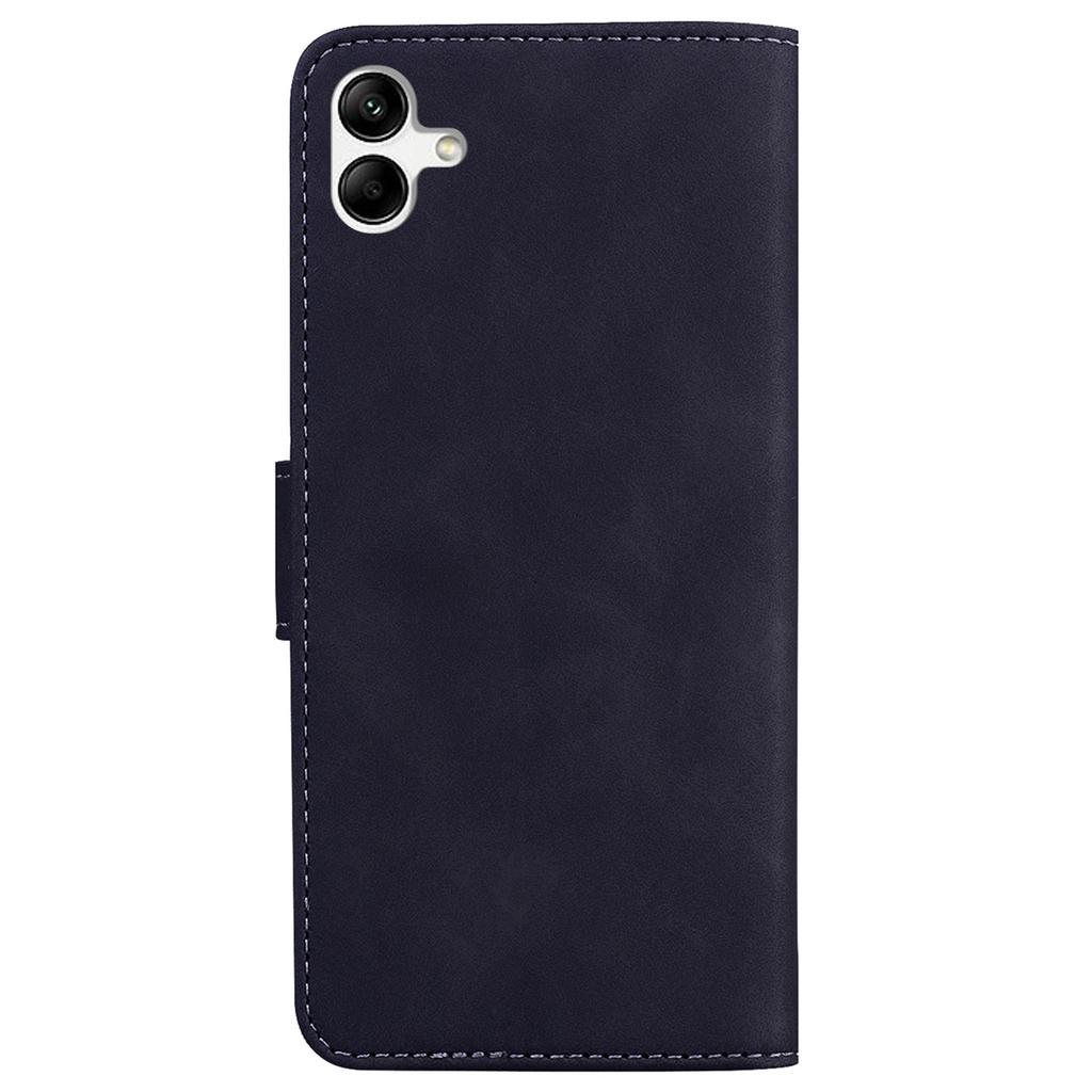 For Samsung Galaxy A04e 4G/F04 4G/M04 4G Phone Wallet Case Solid Color PU Leather Stand Cover