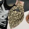 Бандана 'Счастливая Звезда' в стиле Y2K, вдохновленная Пустошами: Шелковый шарф для женщин в стиле Spicy Girl, уличный хип-хоп