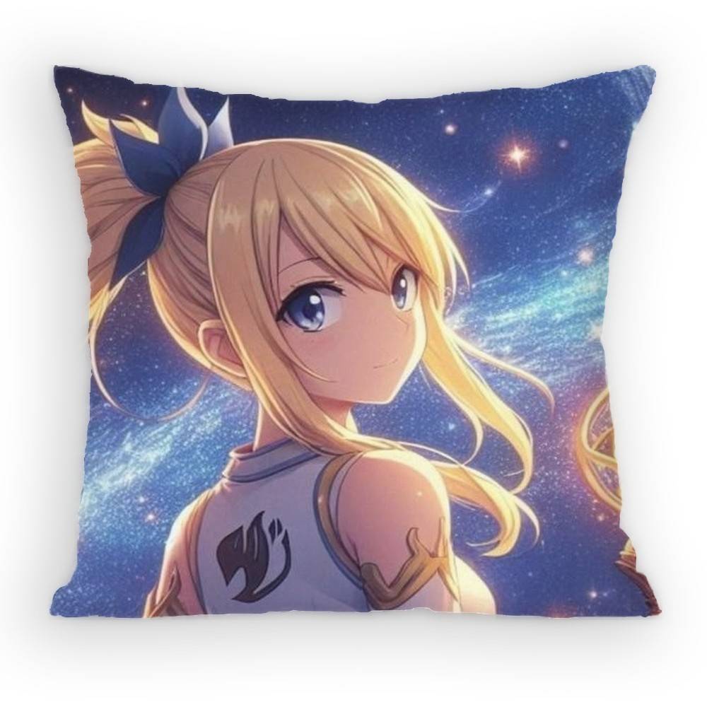 FAIRY TAIL Наволочка Люси Диван Гостиная Спальня Изголовье Спинка Подушка Квадратная Подушка Время Сна